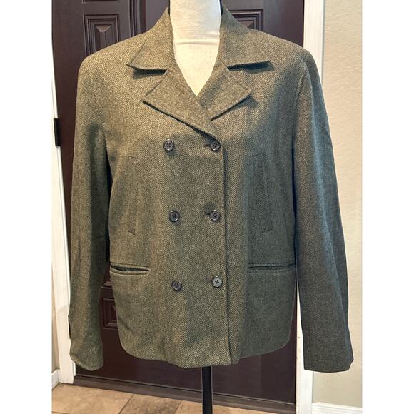 Lauren Ralph Lauren Lamb's Wool Double Breasted Jacket - Picture 1 of 10